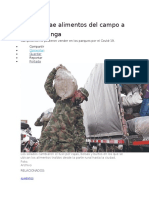 Ejército Trae Alimentos Del Campo A Bucaramanga
