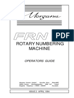Rotary Numbering Machine: Operators Guide