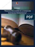 Seminario Principios Reguladores de La Jurisdicción Contencioso Administrativa PDF