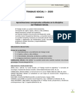 Trabajo Social I - Unidad 1 PDF