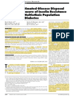 Use of The Estimated Glucose Disposal Rate As A Measure of Insulin Resistance in An Urban Multiethnic Population With Type 1 Diabetes