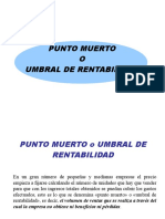 Punto Muerto Teoría PDF