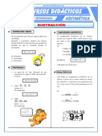 Ejercicios de Sustracción para Quinto de Secundaria