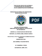 Analisis Organizacional Direccion Departamental de Educacion de San Marcos 2