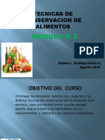 Curso Tecnicas de Conservacion de Alimentos.