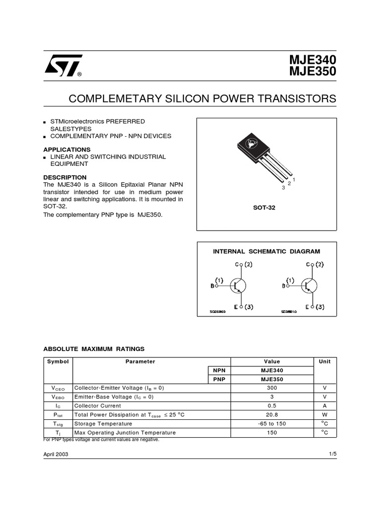 10 Transistor Motorola MJE340 Originali, Stock Regno Unito, THT TO-126