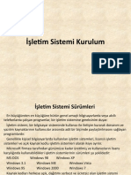 İşletim Sistemi Kurulum