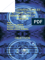 FORMAS CONVENCIONALES Y ALTERNATIVAS DE GENERACION DE LA