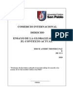 Ensayo La Globalización en El Contexto Actual