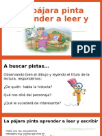 Comprension La Pajara Que Aprender A Leer y Escribir