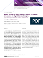 Artigo - Avaliaçao Das Reaçoes Adversas Ao Uso de Contrastes em Exames de Diagnóstico Por Imagem - 2017