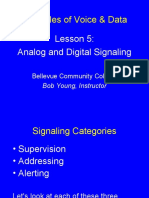 Principles of Voice & Data: Lesson 5: Analog and Digital Signaling