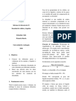 Informe de Laboratorio # 1 - Densidad de Sólidos y Líquidos PDF