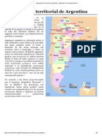 Organización Territorial de Argentina - Wikipedia, La Enciclopedia Libre
