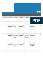 April Digital Calendar PDF