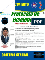 Unidad de Principios y Valores Alcaldía de Zacatecoluca. 25 Junio. PROTOCOLO DE EXCELENCIA