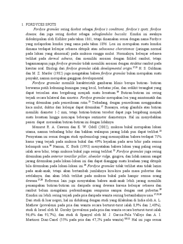 Fordyce Spot Pdf