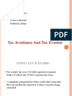 Tax Avoidance and Tax Evasion: Presented By, Parth Sonpar Rajender Dubey Prince Gor Pritam Rajkumar Pruthviraj Jadeja