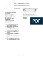 Key To Test 3 - Mixed Future Tenses TOTAL 20 Points