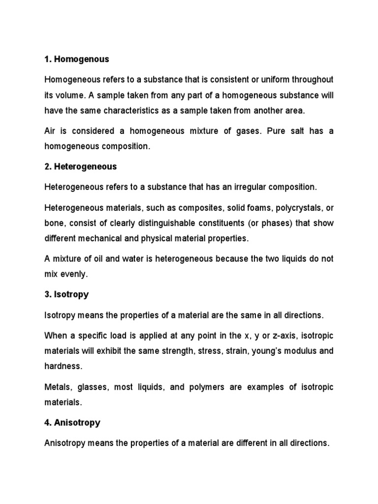 Homogenous | PDF | Composite Material | Materials Science