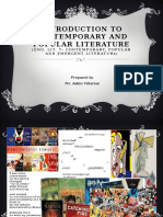 Introduction to Contemporary, Popular and Emerging Literature