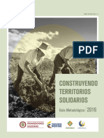 Construyendo Territorios Solidarios, Guía Metodológica PDF