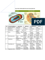 PERBEDAAN SEL PROKARIOTIK DAN EUKARIOTIK