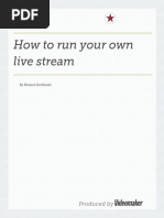 How To Run Your Own Live Stream PDF