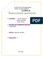 Informe de Quimica 1 Parcial 2 Quimestre