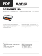 Barionet 50: Two Serial Ports, 4 Digital Inputs, 4 Relay Outputs and Dallas 1-Wire Support