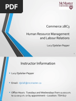 2BC3 W2020 Lecture 1 - Introduction To HR