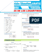 Propiedades de Los Logaritmos para Tercer Grado de Secundaria PDF
