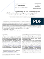 Ash-Fertilization Improves Germination and Early Establishment of Birch Seedlings On A Cut-Away Peatland