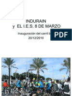 Indurain y El I.E.S. 8 de Marzo.  fOTOS
