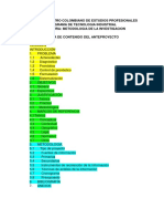 Tabla de Contenido Anteproyecto PDF