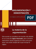 Argumentacion Demostración