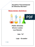 Reacciones químicas