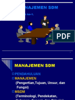 Manajemen SDM: Kuliah Ke-1