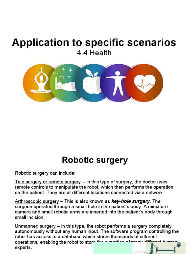 Overview of Robotic Surgery and Technologies | PDF | Medical ...
