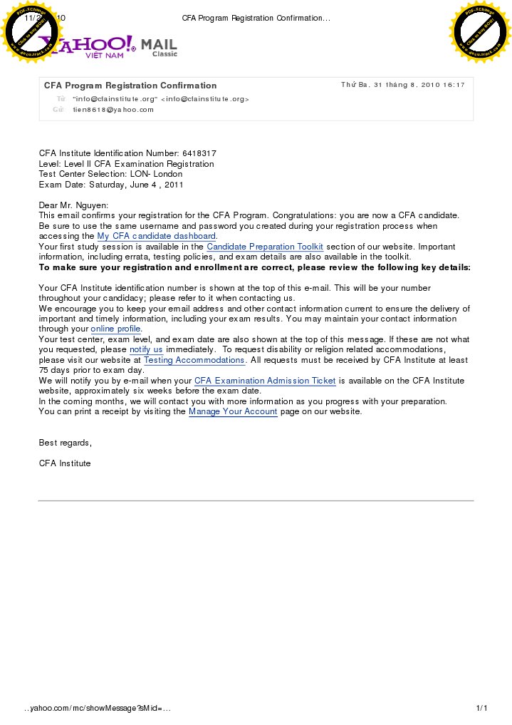 CFA 2 Registration | PDF | Test (Assessment) | Cyberspace