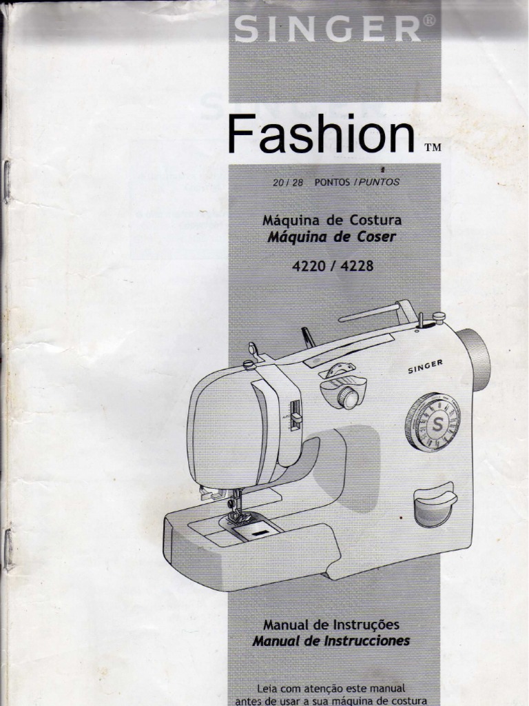 Top 74+ imagen manual de maquina de coser singer fashion modelo 4220 c