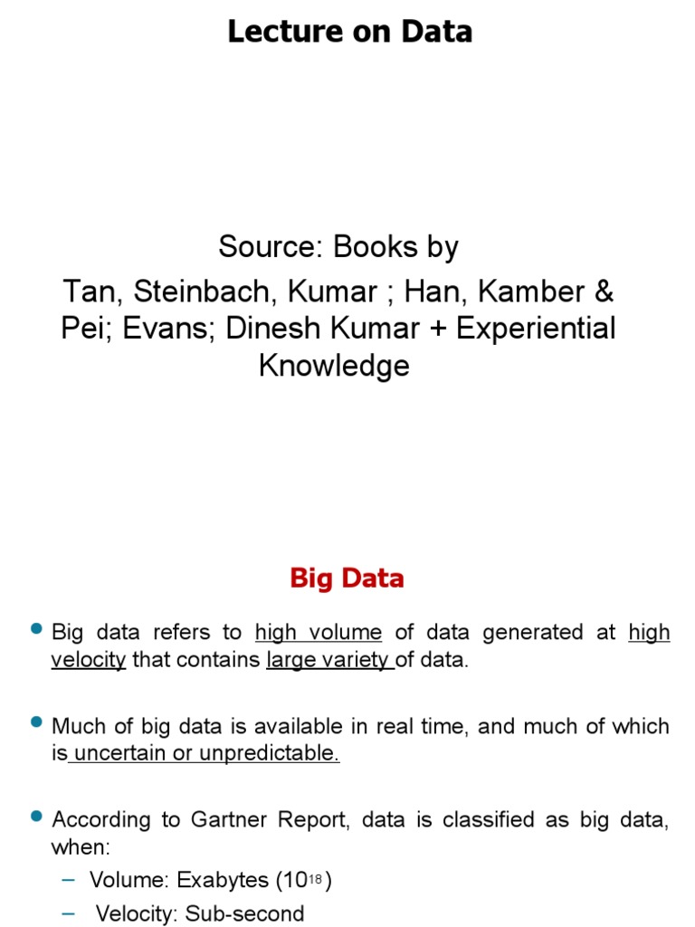 Understanding the Fundamental Concepts of Data | PDF | Level Of ...