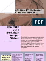 Isu Sosial Dan Etika Dalam Sistem Informasi