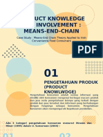 Product Knowledge and Involvement Means End Chain