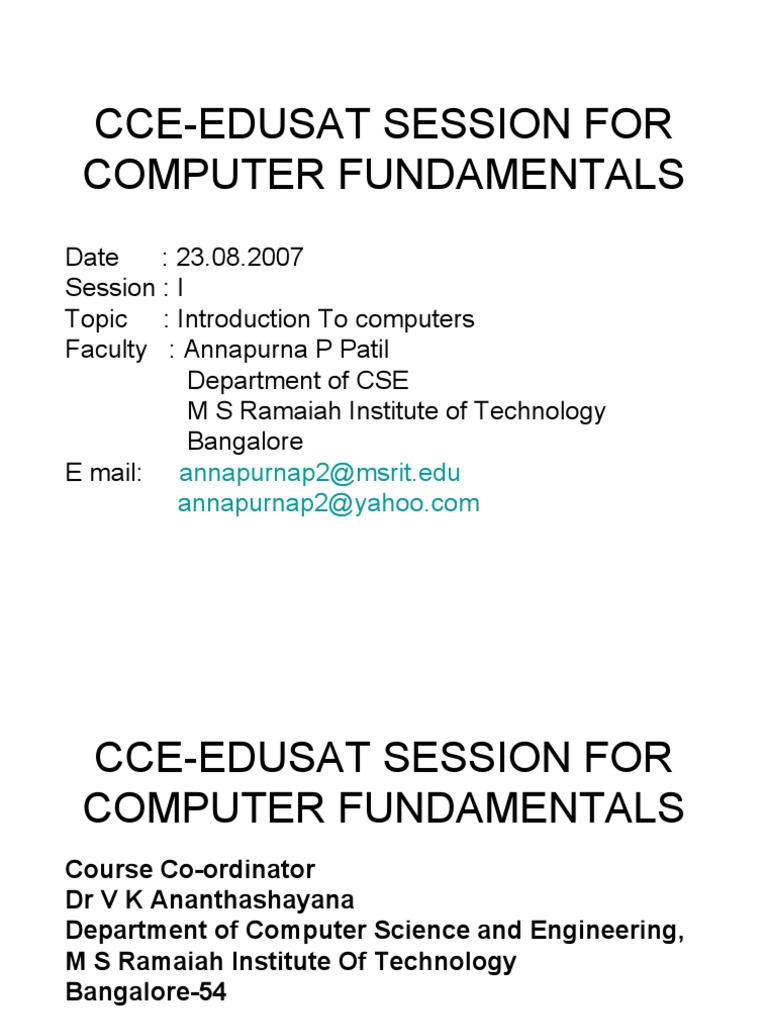 Session 23 8 07 | PDF | Integrated Circuit | Central Processing Unit
