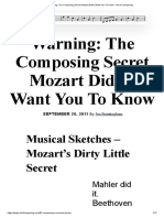 Warning - The Composing Secret Mozart Didn't Want You To Know - Art of Composing PDF