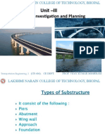Unit - III Bridge Site Investigation and Planning: (Ce-404) - Ce Dept. Prof. Vijay Kumar Meshram