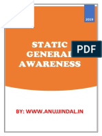 Static General Awareness: By: WWW - Anujjindal.In