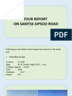 Tour Report On Samtse-Sipsoo Road
