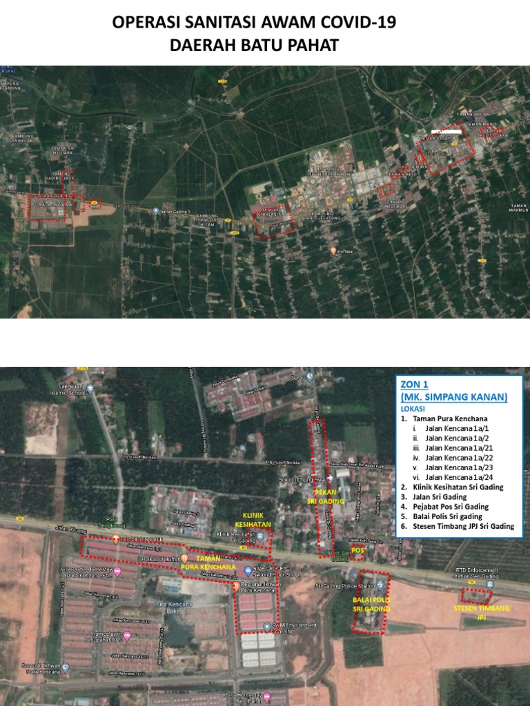 Operasi Sanitasi Awam Covid 19 Daerah Batu Pahat